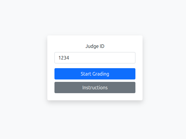 Screenshot of accessing the grading interface